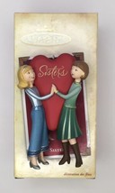 COLLECTIBLE Hallmark Sisters Keepsake Ornament - Sisters w/ heart - 2004 - £5.77 GBP