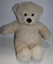 Build A Bear Cream Plush Teddy Bear 16&quot; Brown Nose Stuffed Animal Soft T... - £11.42 GBP