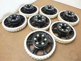 6" Plastic Robot Drive Wheel Assembly w/ Belt Pulley, 3/8" ID Bearing - ... - $57.18