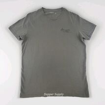 Abercrombie &amp; Fitch Soft A&amp;F Tee Mens Sz M Olive Green Script Logo T Shirt - $13.95