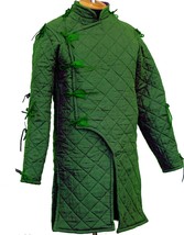 Medieval Viking armor long Gambeson Aketon Thick Padded Jacket Cosplay SCA Art - $90.45+