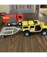 Revell Fire Truck and a Hummer with Trailer - £10.96 GBP