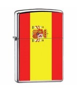 Zippo Lighter - Flag of Spain High Polish Chrome - ZCI007976 - $550.22 MXN