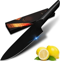 Chef Knife, 8&quot; Pro Kitchen Knife Dishwasher Safe, High Carbon German Stainless - £14.68 GBP