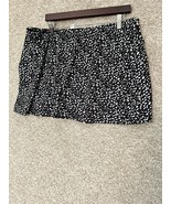Swim By Cacique Swim Skirt Polka Dot Black White Women&#39;s Size 16 - $29.99