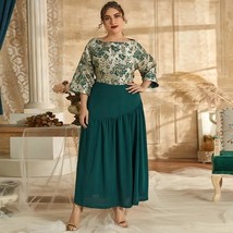 TOLEEN Women&#39;s Plus Size Oversized Maxi Dresses 2023 Fashion Elegant A Line Part - £79.08 GBP