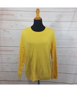 Talbots Pure Cashmere Crew Neck Marigold Petite Pullover Sweater Size XL... - $92.07 CAD