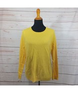 Talbots Pure Cashmere Crew Neck Marigold Petite Pullover Sweater Size XL... - £52.88 GBP