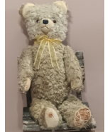 Old Unknown Teddy Bear straw 60 cm - £158.04 GBP