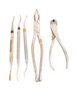 5 VINTAGE Orthodontic DENTAL TOOLS USED Made in Germany and USA Probes E... - $403.77 MXN