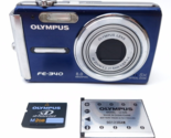 Olympus FE-340 8.0MP Digital Camera Blue 5x Optical Zoom *For Parts - $16.72