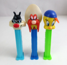 Lot of 3 Looney Tunes Pez Dispensers Tweety, Yosemite Sam, &amp; Sylvester (H) - £7.62 GBP