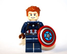 Building Block Captain America Steve Rogers V2 Minifigure US Toy Minifigure Cust - $7.38