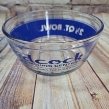 Anchor Ovenware Advertising Badcock Furnishing Mixing Bowl Blue 2 1/2 QT Used - £7.09 GBP