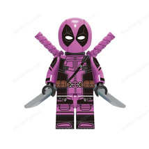 New Pink Deadpool (Wade Wilson) Marvel Super Heroes Minifigures Gift Christmas - £10.79 GBP