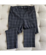 Talbots Wool Blend Ankle Pants Black Grey Plaid 12 Petite - €24,10 EUR