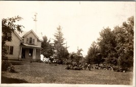 RPPC Beautiful Farmhouse Metal Windmill c1907 Postcard W9 - £4.66 GBP