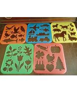 Tupperware Tuppertoys Vintage Stencil Set Of 5  - $142.92 MXN