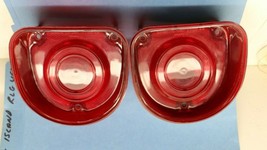 PAIR 1968 Chevrolet Biscayne Tail Stop Light Lens No Trim Ring Guide 15 ... - £39.18 GBP