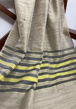 Handloom dupatta, Cotton silk Dupatta, block print Indian Bhagalpuri Fabric DP76 - £10.96 GBP