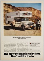 1968 Print Ad New International Harvester Pickup Trucks & Camper Top Chicago,IL - £12.62 GBP