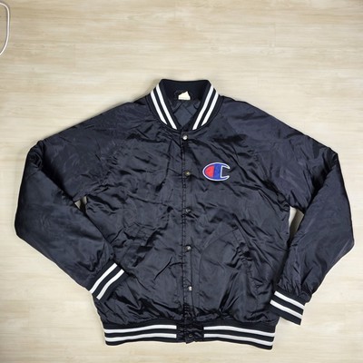 Vintage Champion Reverse Weave Warm up Bomber Jacket Champion Black Size XL - $39.49