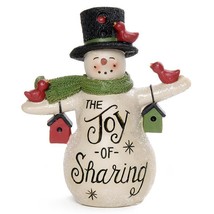 &quot;The Joy of Sharing&quot; Snowman With Birdhouses - £7.27 GBP