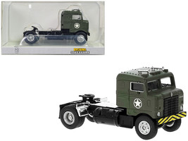 1950 Kenworth Bullnose Truck Tractor Olive Drab United States Air Force 1/87 HO - £32.39 GBP
