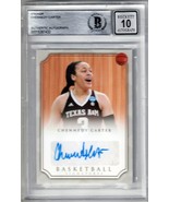 CHENNEDY CARTER SIGNED AUTOGRAPH CUSTOM TEXAS CARD BECKETT SLAB AUTO GRADE 10 - $525.69
