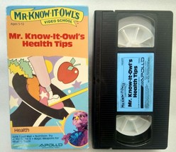 VHS Mr Know It Owls Video School - Health Tips (VHS, 1986, Apollo Educational) - £79.82 GBP