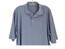 Peter Millar Summer Comfort Hales Performance Jersey Polo in Blu Pink St... - $24.74