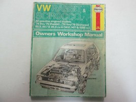 1974-1979 Haynes VW Lapin Scirocco Essence Moteur Owners Atelier Manuel OEM - £11.81 GBP