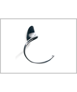 Amara polished stainless steel towel ring. Hand towel holder - $113.50 CAD