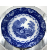 Royal Doulton Flow Blue Dessert Plate Burslem England romance 5-inch - $47.52