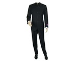 Men Apollo King Banded Collarless suit Mandarin 5 Button Wide leg M5-1 B... - $149.99