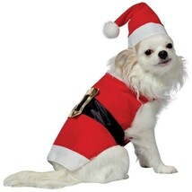 Dog Christmas Costumes Pet Santa Claus Outfit Funny Fancy Dress - Small - $220.65 MXN