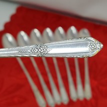 8X LH Tsp COTILLION Rogers Vintage Silverplate Flatware IS Long Tea Malt... - $24.98