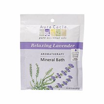 Aura Cacia Relaxing Lavender Aromatherapy Mineral Bath | 2.5 oz. Packet - £6.16 GBP