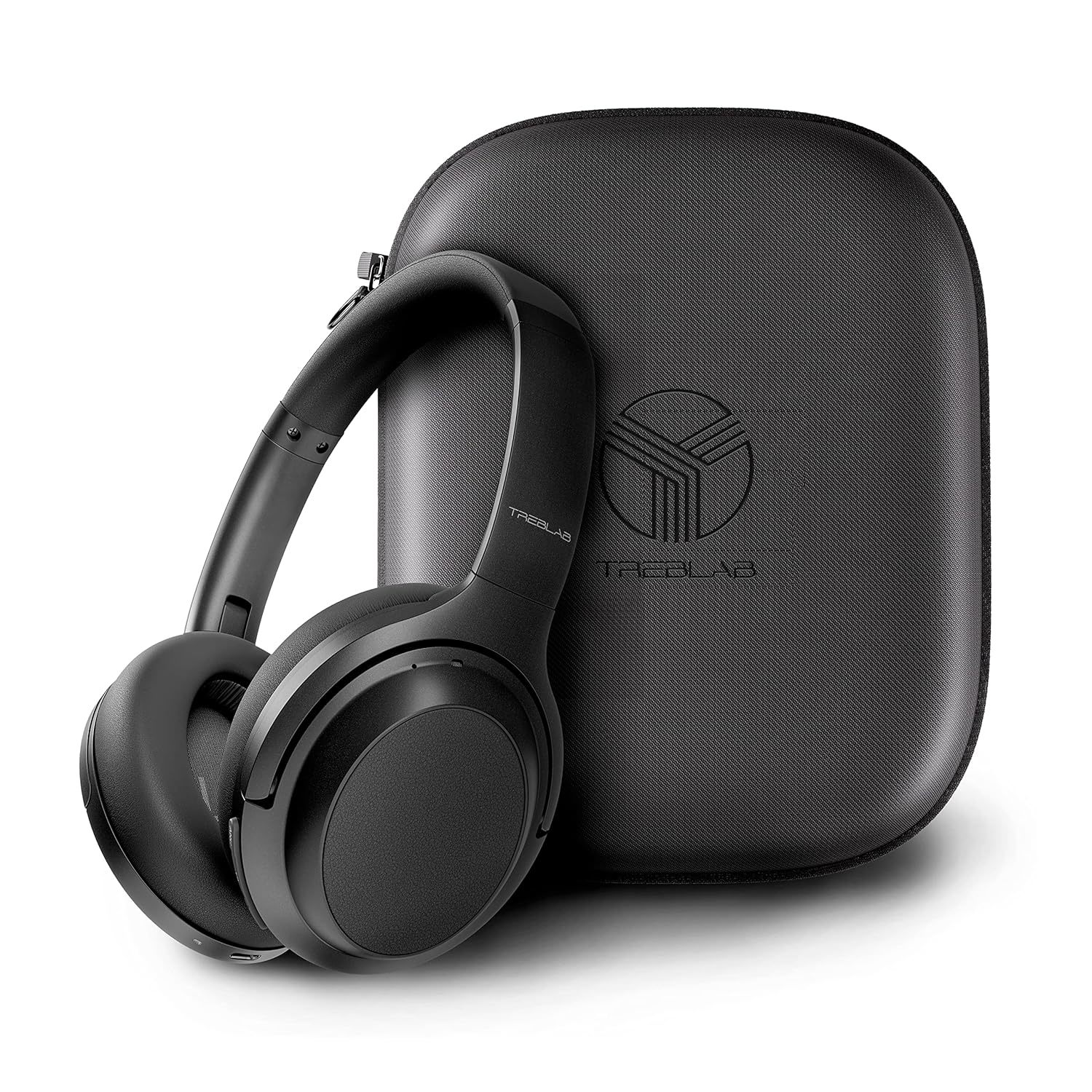 TREBLAB Z7 PRO - Hybryd Active Noise Canceling Headphones with Mic - 45H Playtim