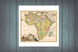 17th Century Africa Map Wall Art Print 20 x 16 in - £22.05 GBP