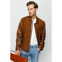 The Emerson Tan Leather Men Jacket image 12