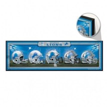 Detroit Lions Sign 9x30 Wood Helmets Design - €82,11 EUR
