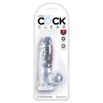 Pipedream King Cock Clear 5 in. Cock With Balls Realistic Suction Cup Dildo - £27.17 GBP