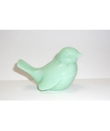 Fenton Glass Jadeite Jade Green Songbird Bird Figurine Mosser Made In USA - £60.02 GBP