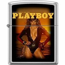 Playboy March 1977 Cover Satin Chrome Zippo Lighter - €24,38 EUR