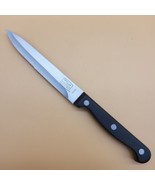 Chicago Cutlery Utility Steak Knife 4.5&quot; Blade 5H15D Black Handle 3 Rivets - $11.98