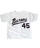 Michael Jordan #45 Birmingham Barons Button down Baseball Jersey White A... - $54.66 CAD+