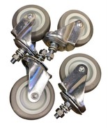 Holkie caster wheels casters set of 4 with wrenches / tools instructions - £10.78 GBP