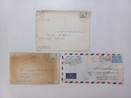 Saudi Arabia  set of 3 rare cover letter envelope Saudi - Cairo 1983-1985 - $13.58