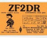 QSL Card ZF2DR Grand Cayman Island 1981 Sir Turtle - £11.11 GBP